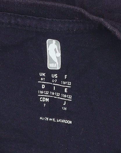 Boys UK Size 6-7 Years NBA Blue Basic T-Shirt