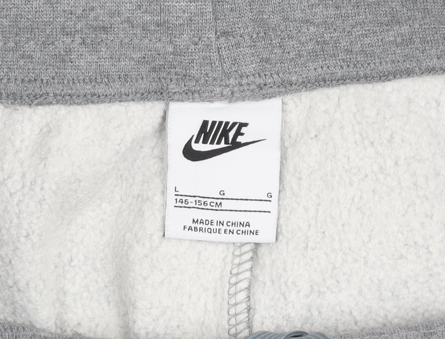 Nike Grey Teens L Jogger Sweatpants Fleece Active Trousers