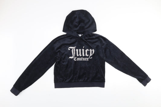 Girls UK Size 14-15 Years Juicy Couture Blue Pullover Hoodie