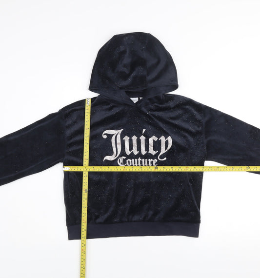 Girls UK Size 14-15 Years Juicy Couture Blue Pullover Hoodie