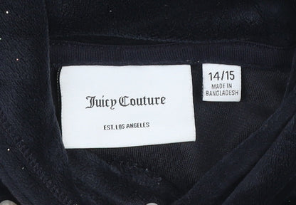 Girls UK Size 14-15 Years Juicy Couture Blue Pullover Hoodie