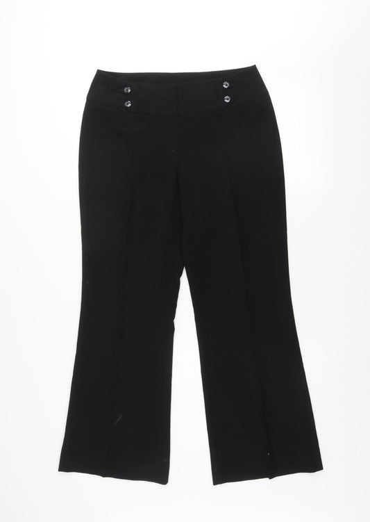 Debenhams Petite Collection Black Trousers Women Size 10 Petite Bootcut