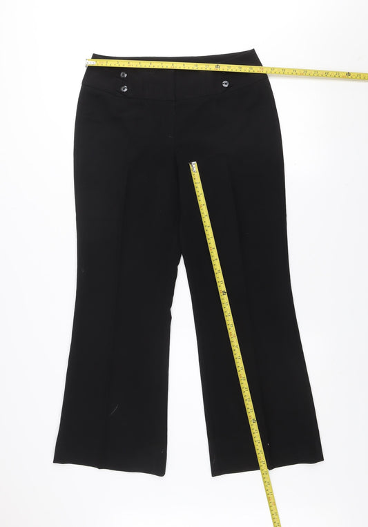 Debenhams Petite Collection Black Trousers Women Size 10 Petite Bootcut