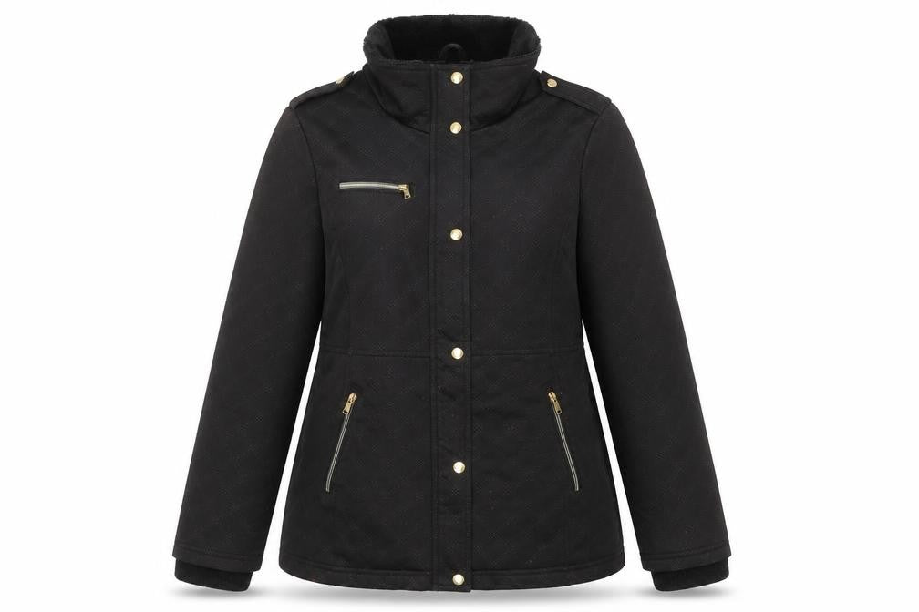 Womens UK Size L Jessica Simpson Black Parka Coat
