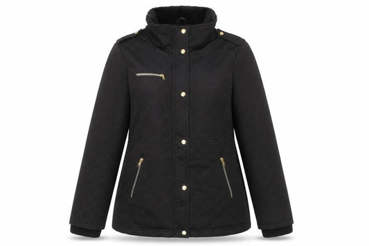 Womens UK Size L Jessica Simpson Black Parka Coat