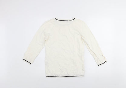 Womens UK Size 12 Stradivarius Ivory Pullover Jumper