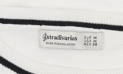 Womens UK Size 12 Stradivarius Ivory Pullover Jumper