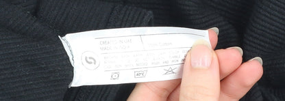 Sun & Sand Sports Men’s Black Cotton Crew Neck T-Shirt Size L