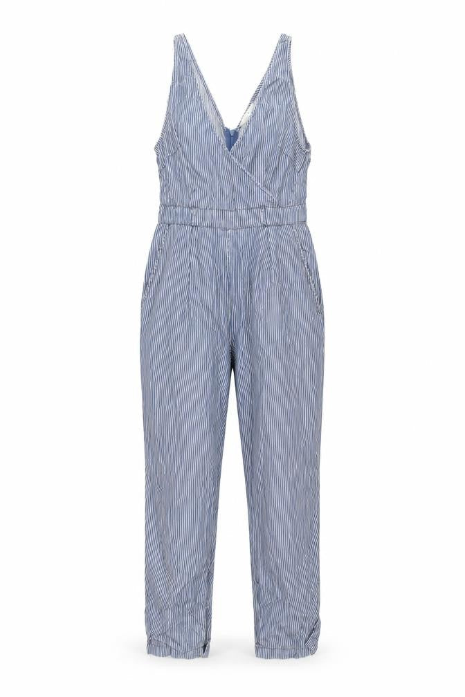 Womens UK Size 10 French Connection One-Piece Blue Jumpsuit
