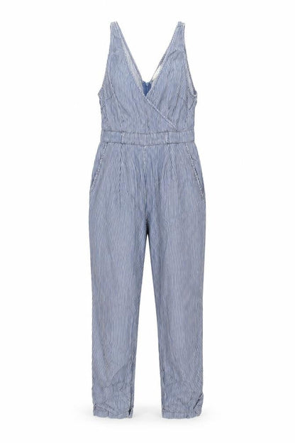 Womens UK Size 10 French Connection One-Piece Blue Jumpsuit