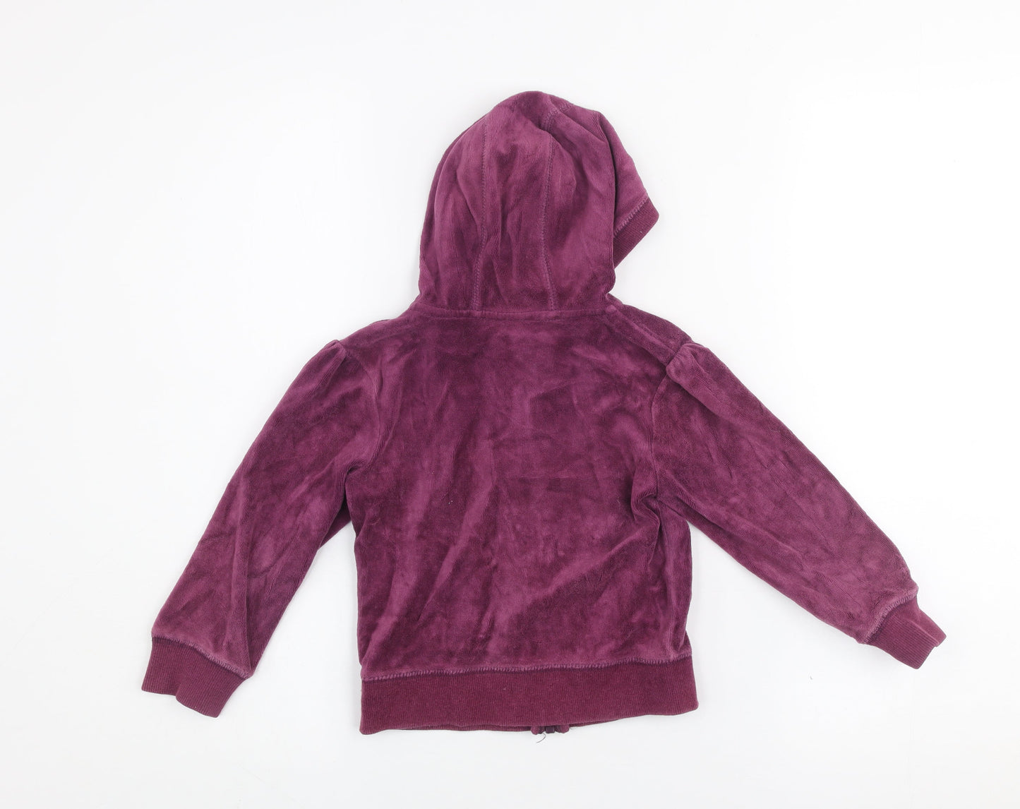 Girls UK Size 4 Years Dunnes Purple Full Zip Hoodie