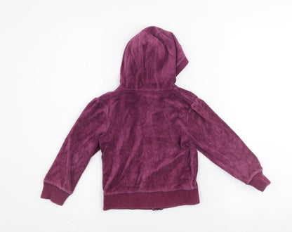 Girls UK Size 4 Years Dunnes Purple Full Zip Hoodie