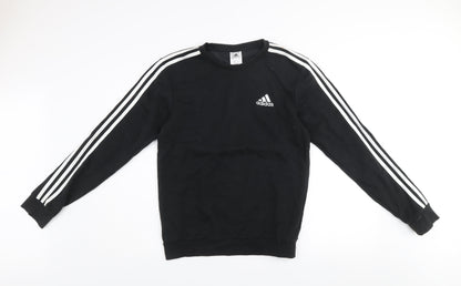 Mens UK Size S adidas Black Pullover Sweatshirt