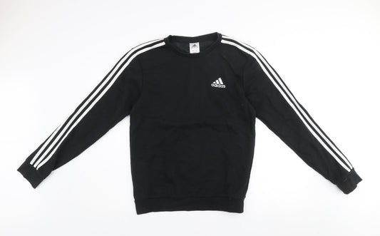 Mens UK Size S adidas Black Pullover Sweatshirt