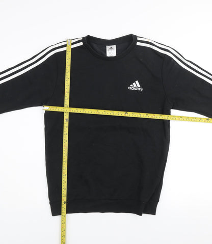 Mens UK Size S adidas Black Pullover Sweatshirt