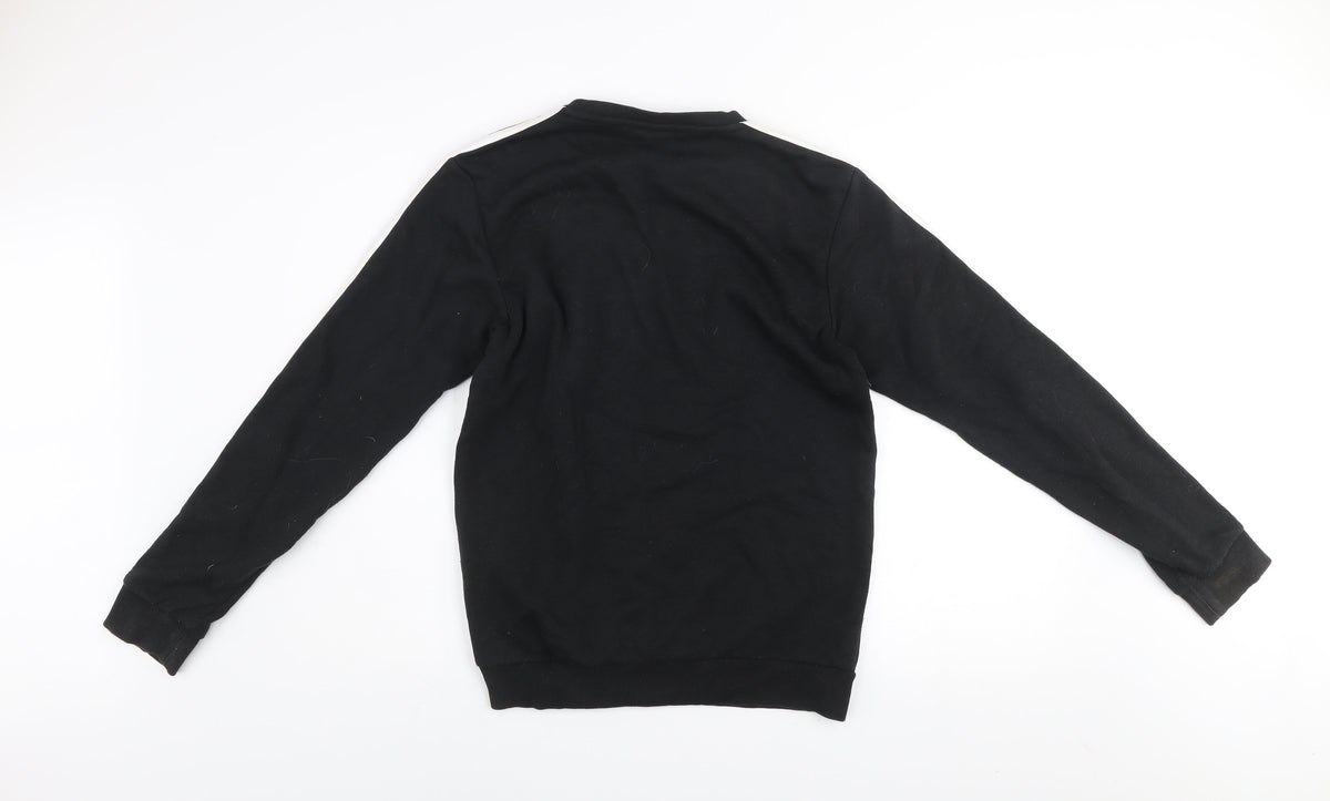 Mens UK Size S adidas Black Pullover Sweatshirt