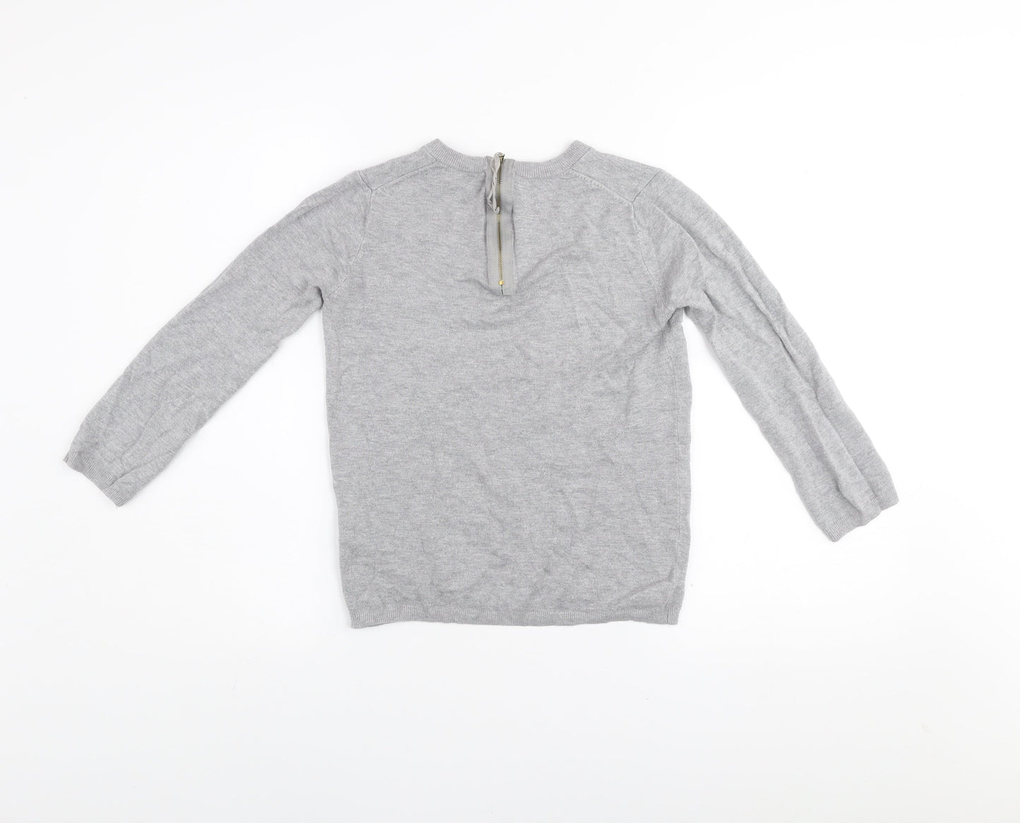 Womens UK Size S Zara Grey Pullover Jumper