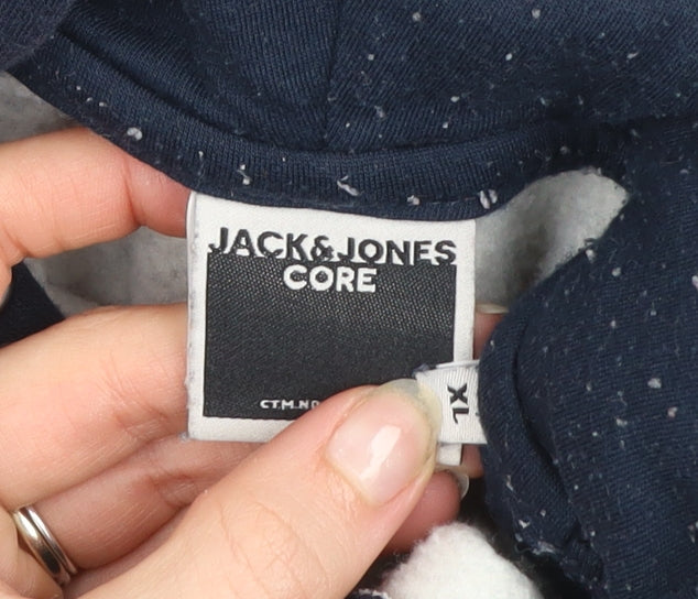 Mens UK Size XL JACK & JONES Grey Pullover Hoodie