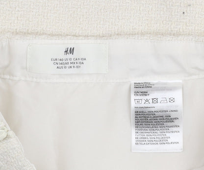 Girls UK Size 9-10 Years H&M A-Line Bouclé Skirt