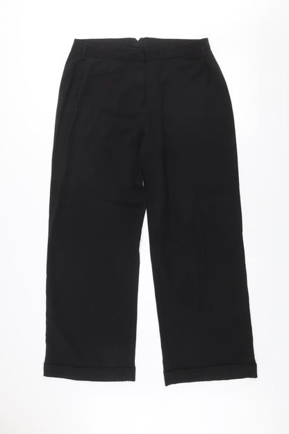 Next Women Black Size 14 Regular Dress Pants Work Trousers