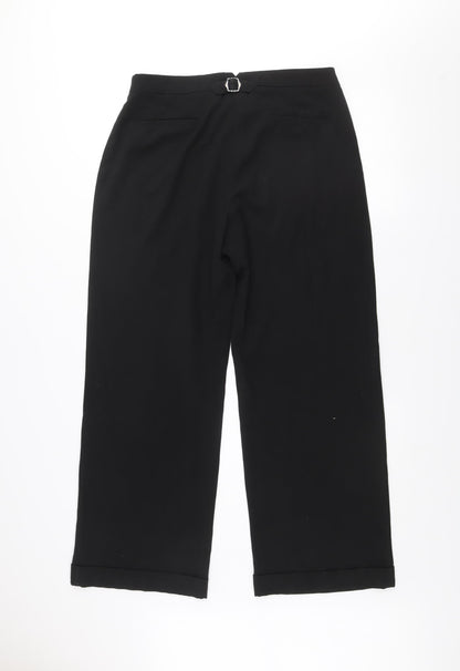 Next Women Black Size 14 Regular Dress Pants Work Trousers