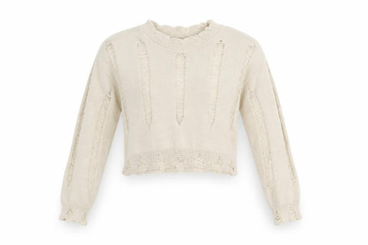 Womens UK Size M Pink Vanilla Beige Pullover Jumper