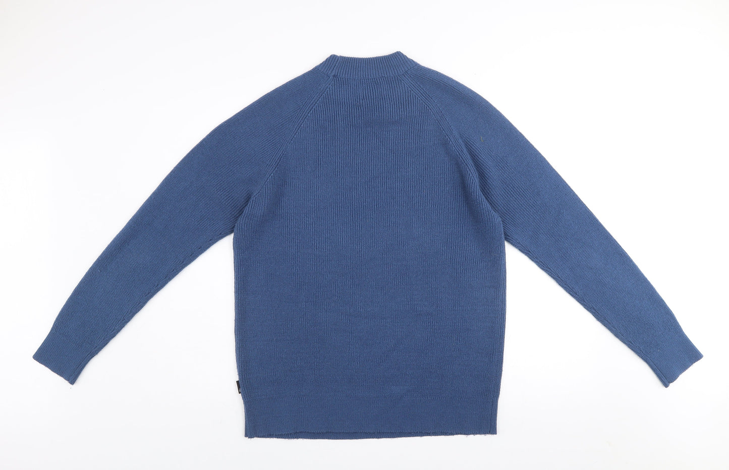 Burton Menswear London Blue Acrylic Crew Neck Men's Jumper Size L