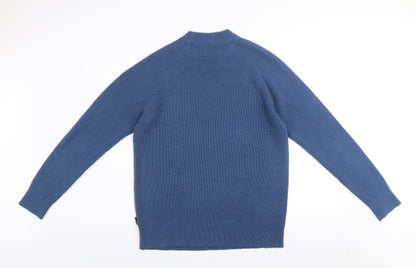 Burton Menswear London Blue Acrylic Crew Neck Men's Jumper Size L