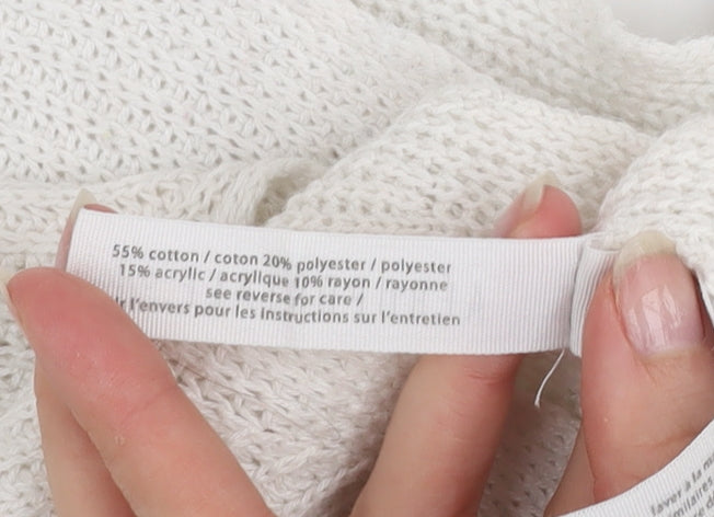 Aéropostale Women’s Ivory Knit Pullover Jumper Size S