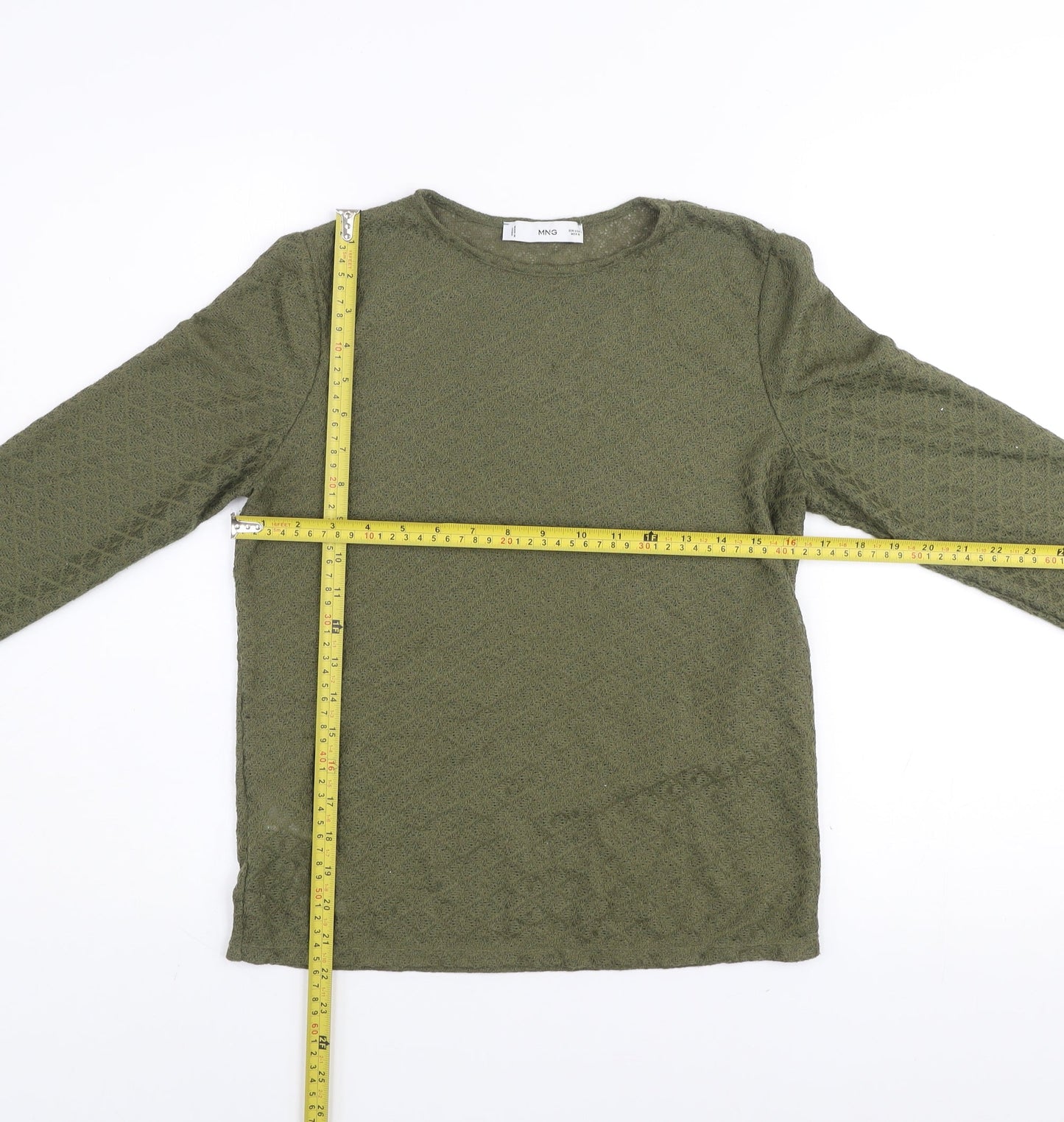Womens UK Size L MNG Green Pullover Jumper