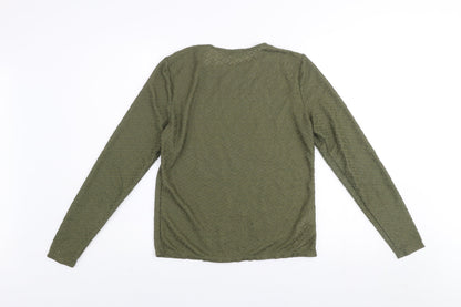 Womens UK Size L MNG Green Pullover Jumper