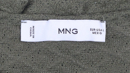 Womens UK Size L MNG Green Pullover Jumper