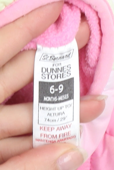 Dunnes Stores Unisex Baby Multicoloured 6-9 Months Hooded Puffer Jacket