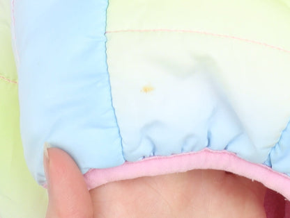 Dunnes Stores Unisex Baby Multicoloured 6-9 Months Hooded Puffer Jacket