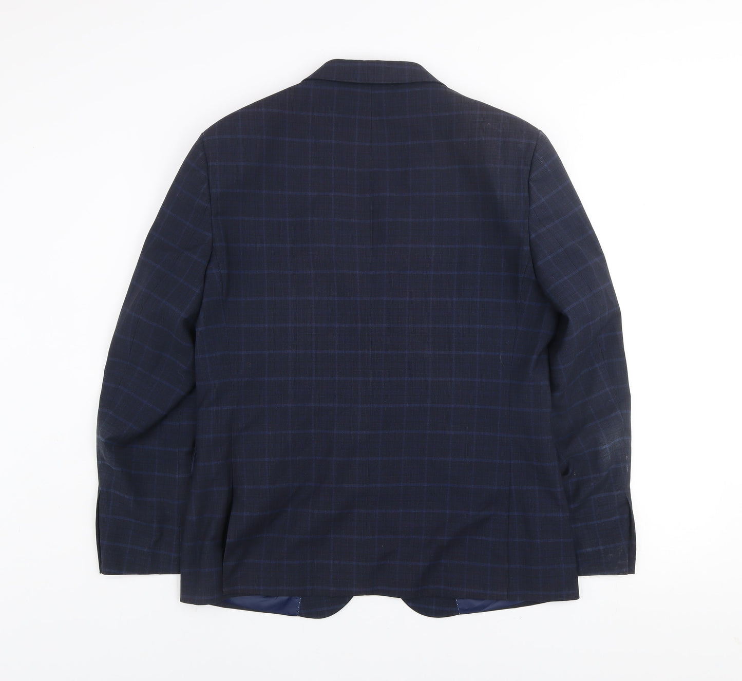 Mens UK Size 40 Moss London Regular Blue Suit Jacket