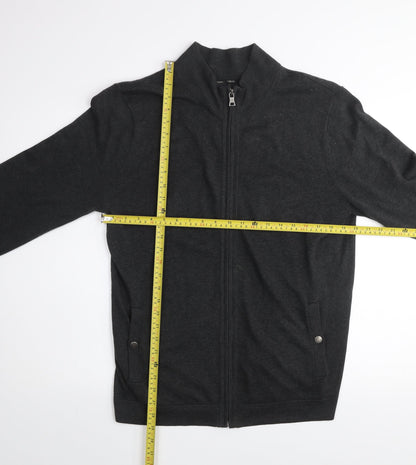 Banana Republic Men's Black Cotton Full Zip Basic Jacket Size M