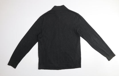 Banana Republic Men's Black Cotton Full Zip Basic Jacket Size M