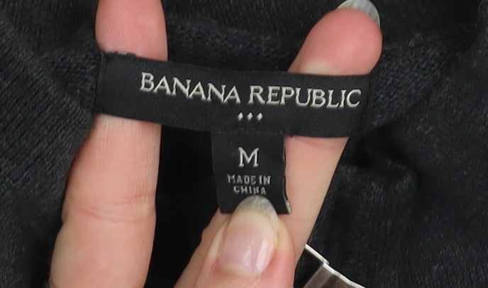 Banana Republic Men's Black Cotton Full Zip Basic Jacket Size M