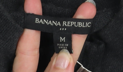 Banana Republic Men's Black Cotton Full Zip Basic Jacket Size M