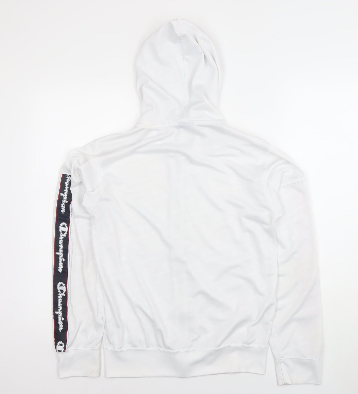 Mens UK Size S Champion White Full Zip Hoodie