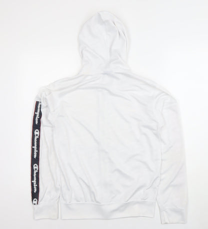 Mens UK Size S Champion White Full Zip Hoodie