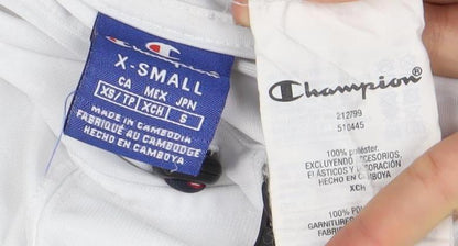 Mens UK Size S Champion White Full Zip Hoodie