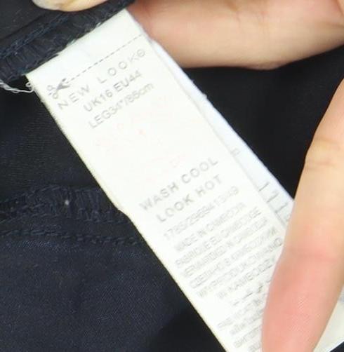 New Look Women's Blue Super Skinny Mid Rise Jeggings Size 8