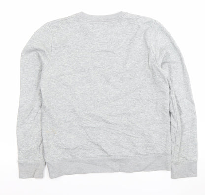 Womens UK Size S Calvin Klein Jeans Grey Pullover Sweatshirt