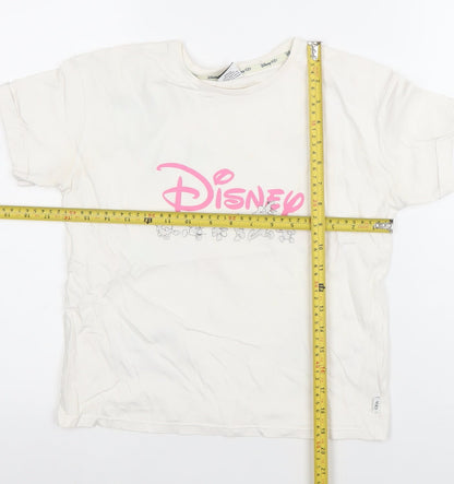 George Girls White Disney Graphic T-Shirt 11-12 Years Mickey Minnie