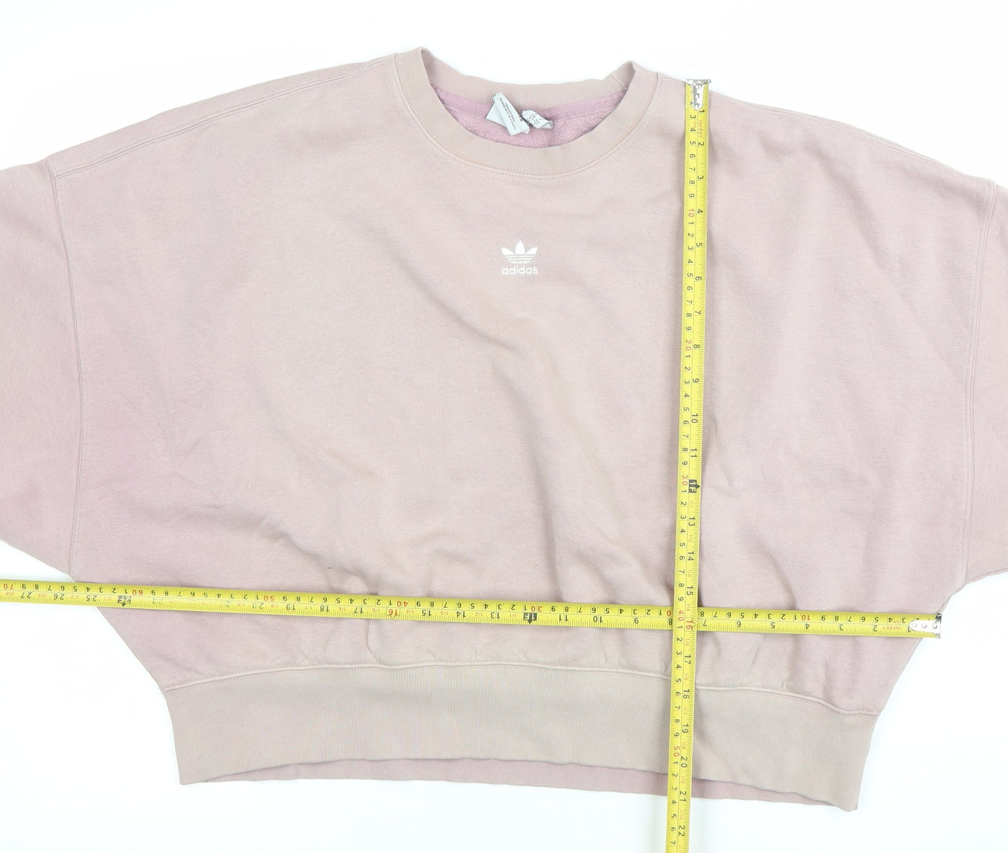 Womens UK Size 14 adidas Pink Pullover Sweatshirt