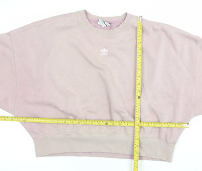Womens UK Size 14 adidas Pink Pullover Sweatshirt