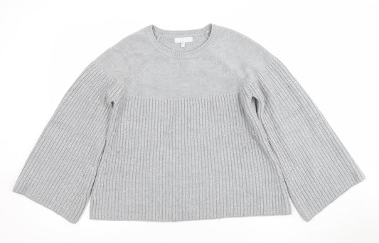 Womens UK Size 10 Red Herring Grey Pullover Jumper