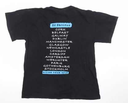 Womens UK Size M Keya Black Basic T-Shirt