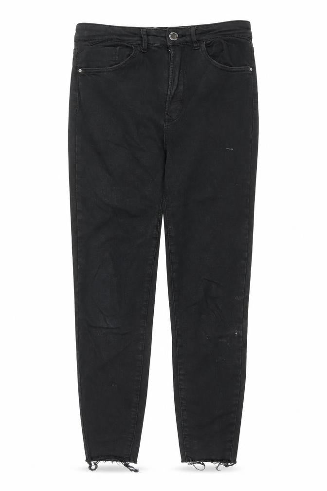 Womens UK Size 10 Stradivarius Slim Fit Skinny Black Jeans